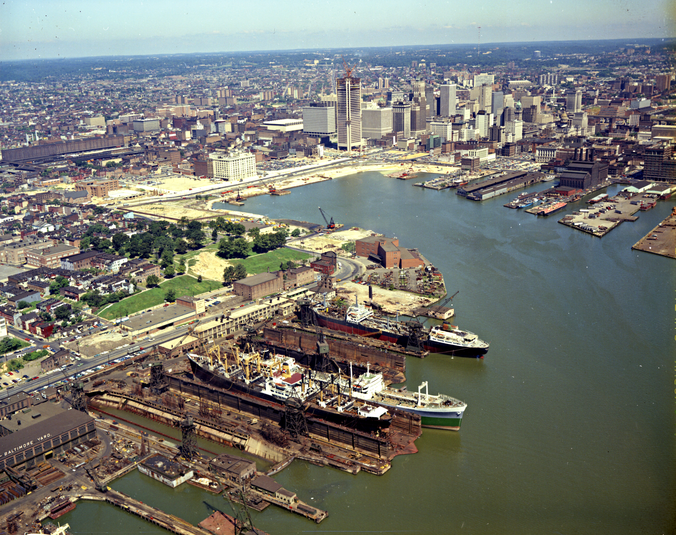 Baltimore Harbor,1971, Currently Rash Field Park